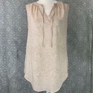 Ann Taylor Sleeveless Paisley Blouse